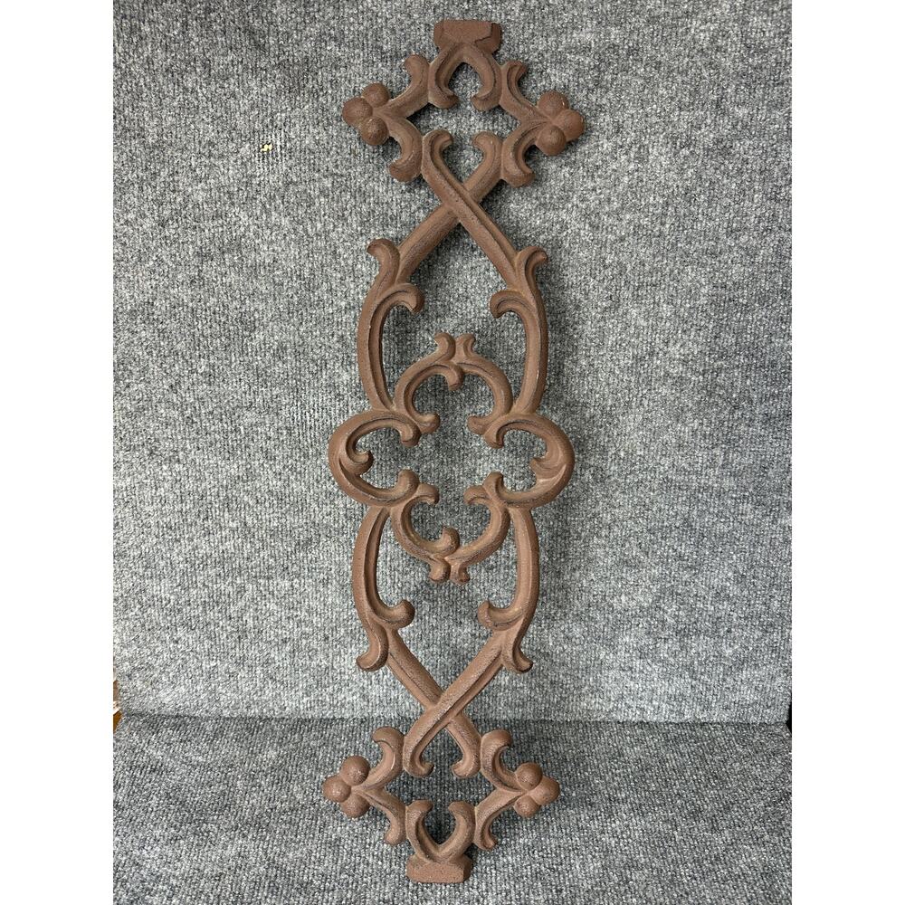 Southern Living at Home ornate architectural cast iron wall art decor rustic 25” - Picture 3 of 12